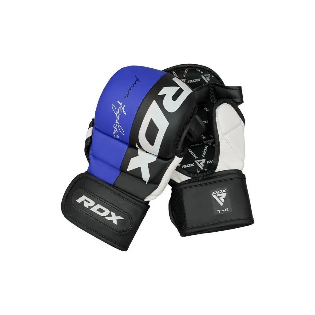 Рукавички для MMA RDX T6 Plus Rex Blue L (GGR-T6U-L+) - зображення 1