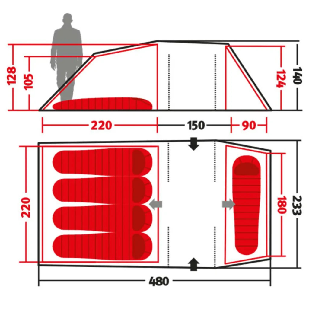Намет Wechsel Intrepid 5 TL Laurel Oak (231081) - зображення 10