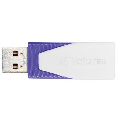 USB флеш накопичувач Verbatim 64GB STORE'N'GO SWIVE VIOLET USB 2.0 (49816) - зображення 2
