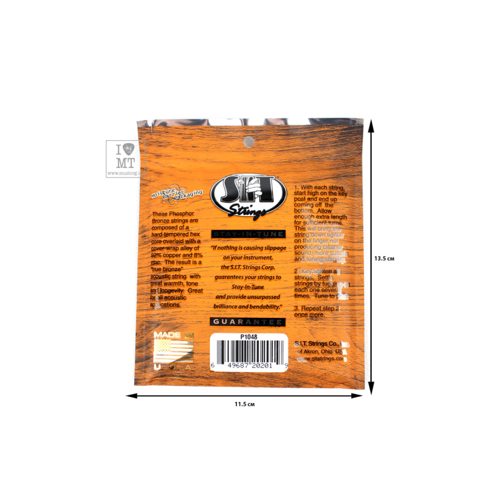 Струни для гітари SIT Strings P1048 (10-48) (226925) - зображення 2