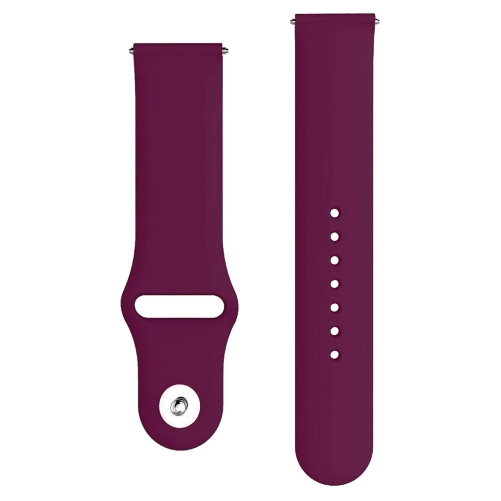 Ремінець до смарт-годинника Armorstandart Silicone Watch Strap 20mm Marsala (ARM60520) - зображення 3