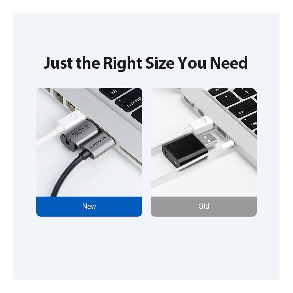 Звукова плата Vention Audio USB 1х3,5mm jack 4pin Metal (OMTP-CTIA) (CDLH0) - picture 4