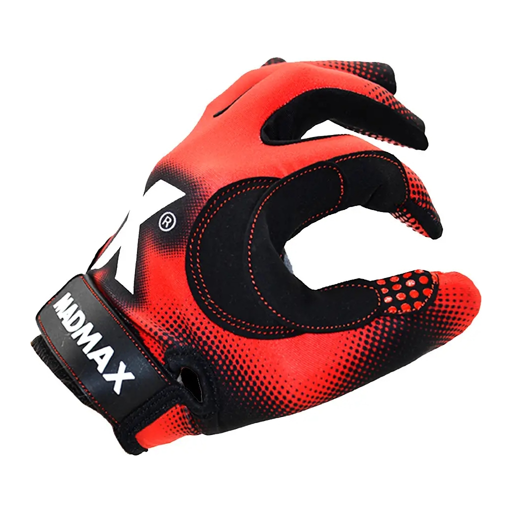 Рукавички для фітнесу MadMax MXG-101 X Gloves Black/Grey/Red L (MXG-101-RED_L) - изображение 10
