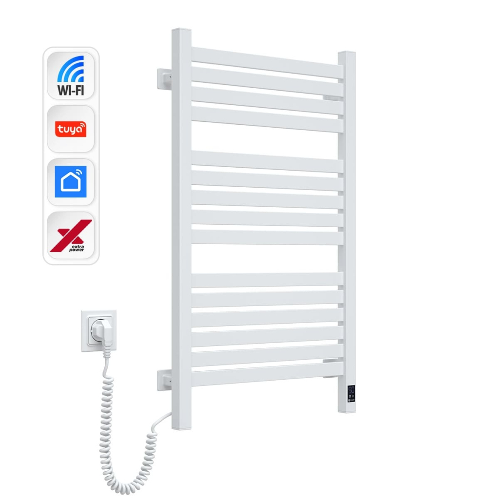 Сушарка для рушників Navin Авангард Х, 800х480, Wi-Fi, білий, лівобічна (12-172155-4880) - зображення 3