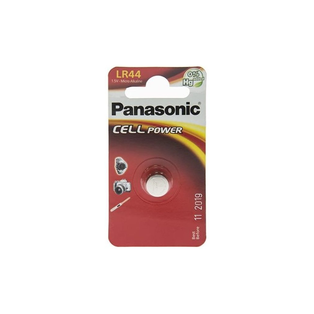 Батарейка Panasonic LR44 * 1 (LR-44EL/1B) - зображення 1