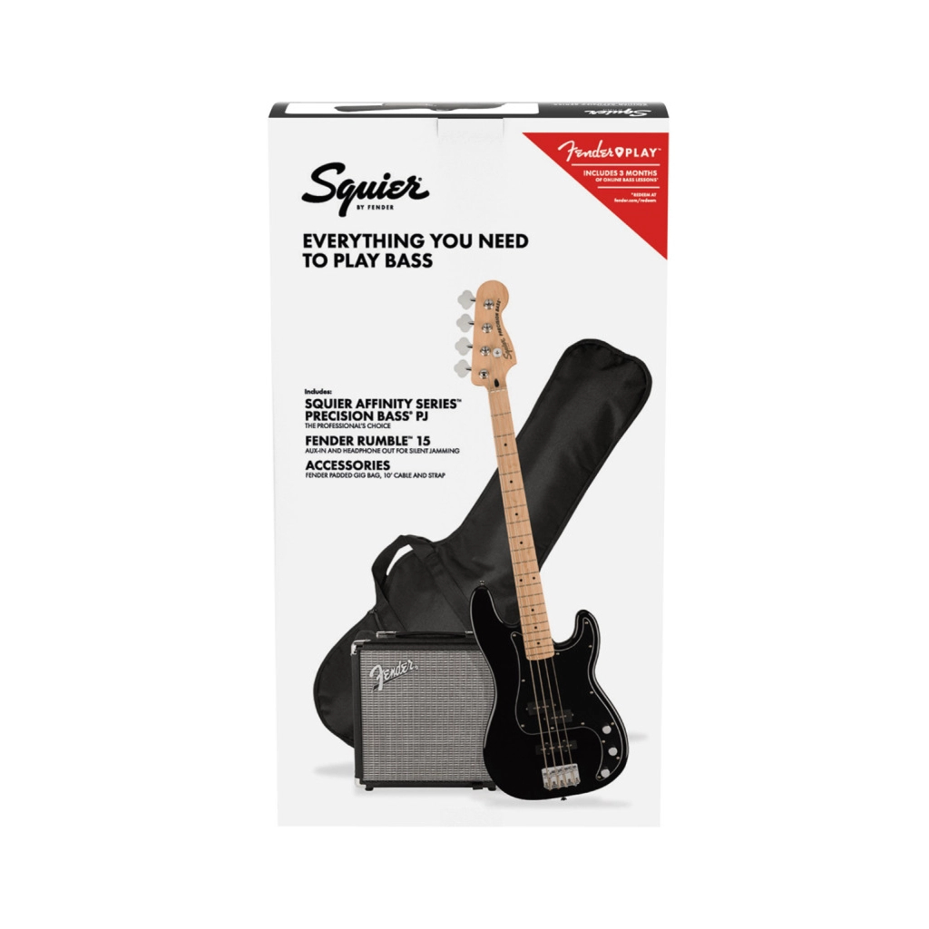 Бас-гітара Squier by Fender Affinity Series PJ Bass Start Pack Black (231528) - зображення 6