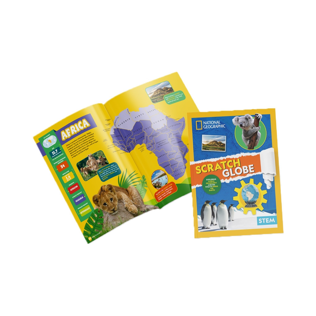 Пазл Cubic Fun Тривимірна головоломка-конструктор Stem Скретч глобус (DS1082h) - зображення 4