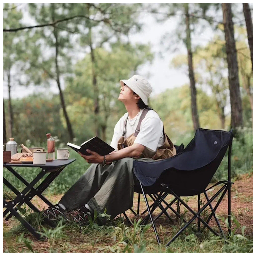 Стілець складаний Naturehike Stellaluna T01 CNH23JU13002, L, чорний (6975641889038) - зображення 5