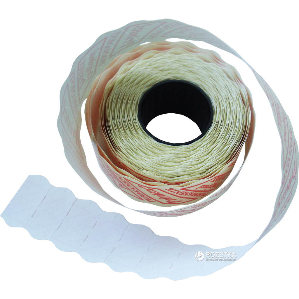 Етикет-стрічка Printex 26х12/1000 біла фігурна (5860) - зображення 1