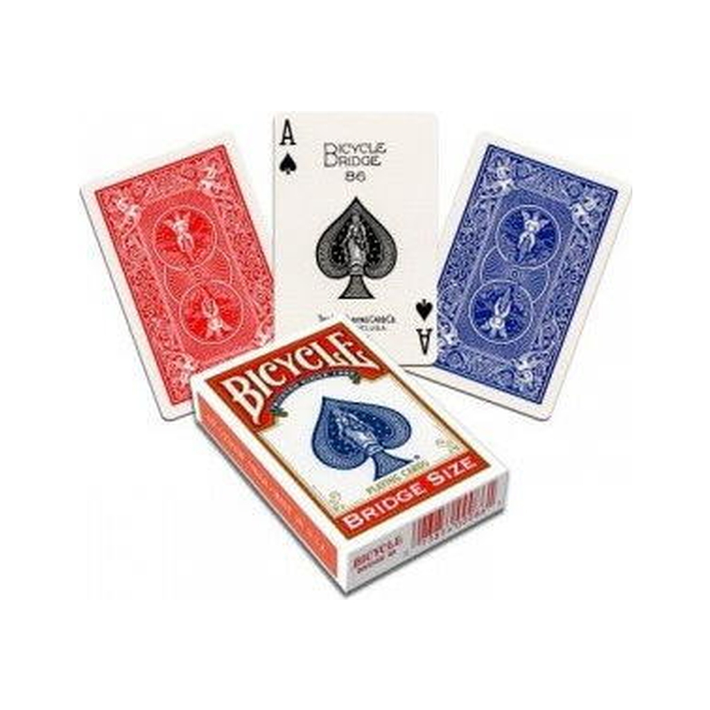 Гральні карти Bicycle Rider Back Bridge Size Standard Index (red, blue) (0086) - зображення 3