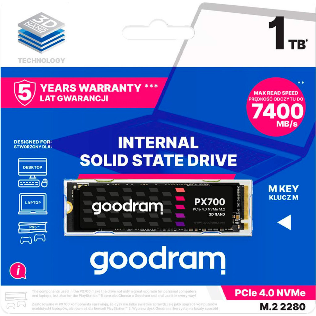 Накопичувач SSD M.2 2280 4TB Goodram (SSDPR-PX700-04T-80) - зображення 4