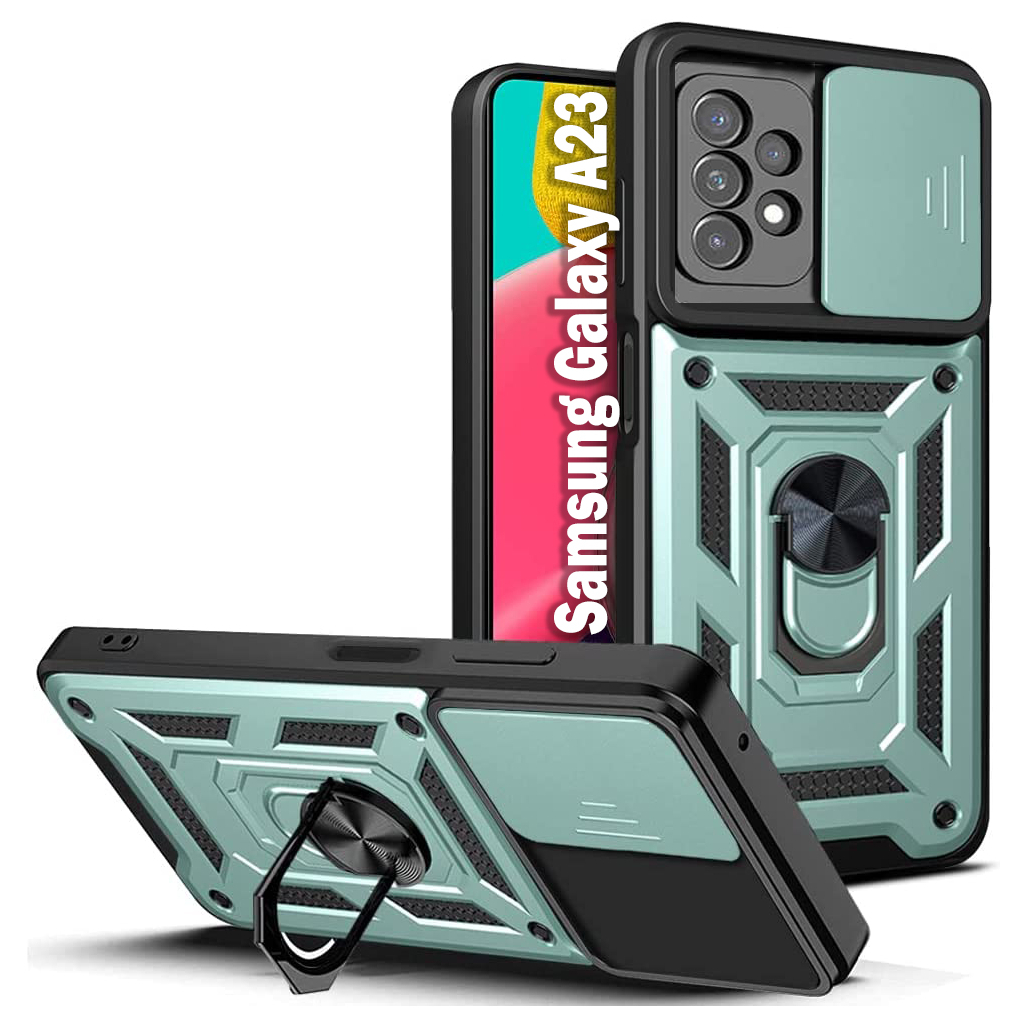 Чохол до мобільного телефона BeCover Military Samsung Galaxy A23 SM-A235 Dark Green (707376) - зображення 1