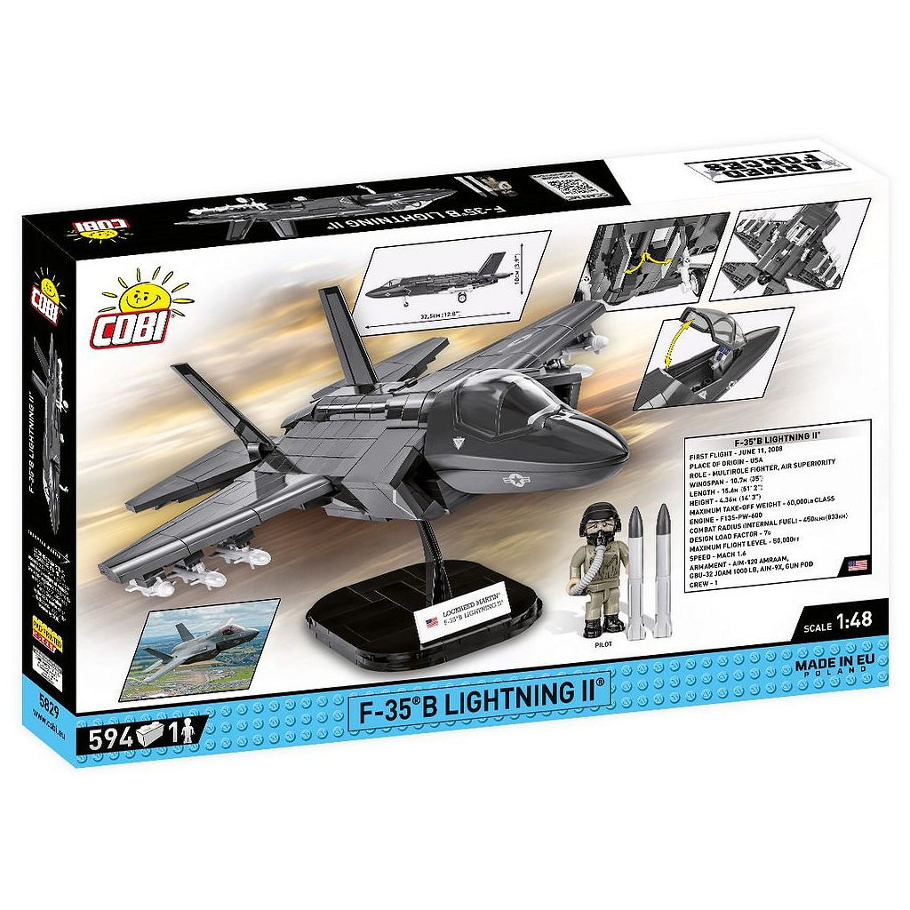 Конструктор Cobi Літак МіГ-29 (UA/PL) Fulcrum, 550 деталей (COBI-5840) - зображення 5