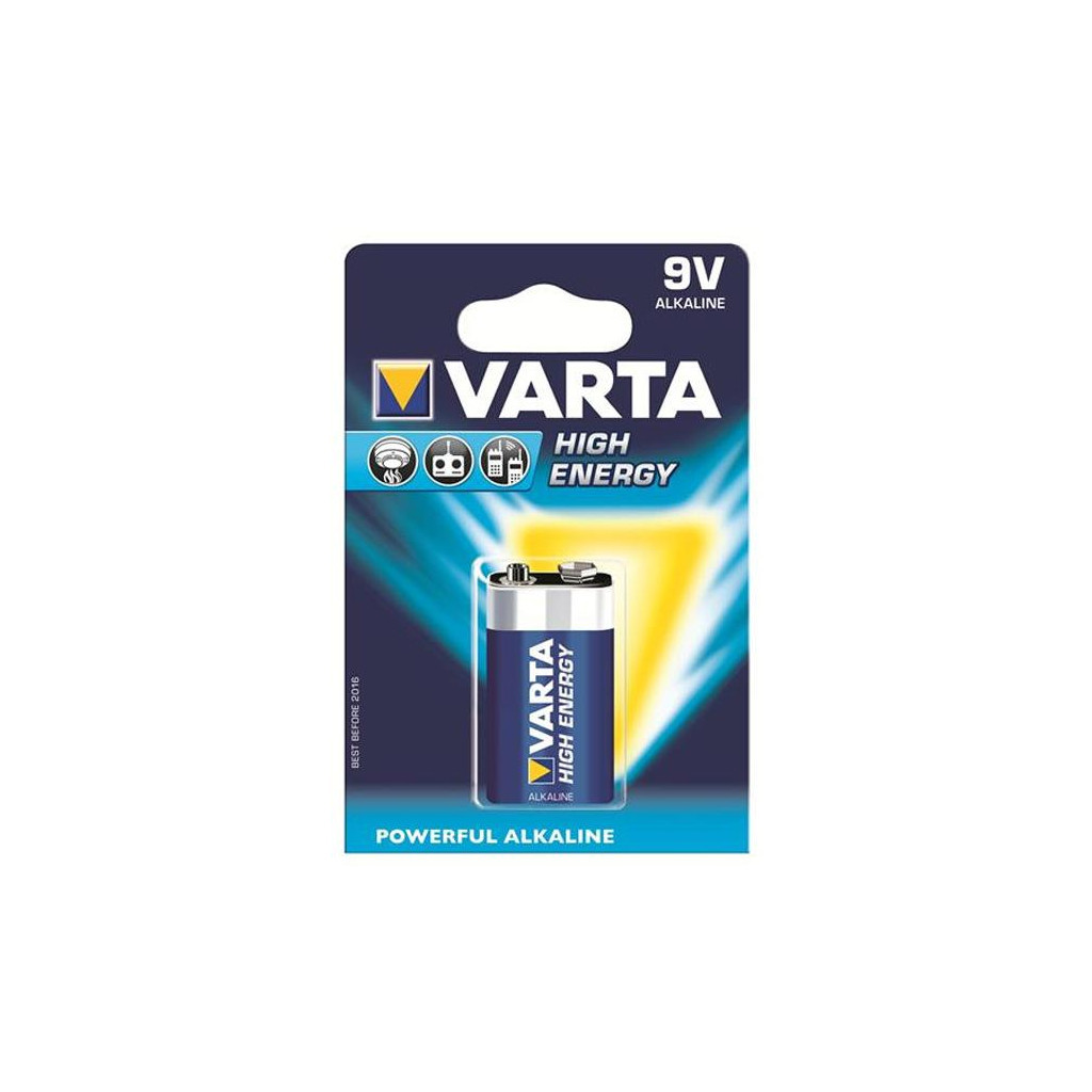 Батарейка Varta 6LR61 LONGLIFE Power Alcaline (04922121411) - зображення 1