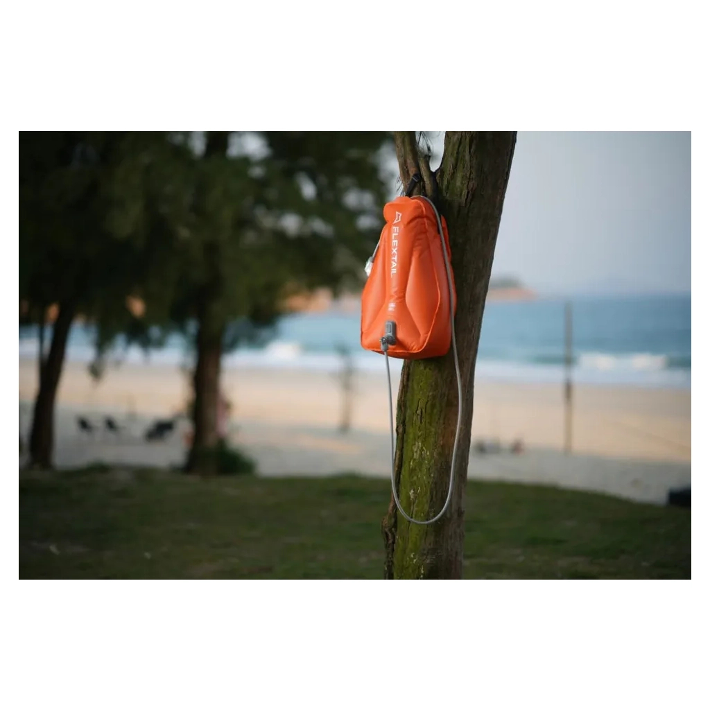 Душ портативний Flextail Tiny Shower Bag із ємністю та насосом 20 л помаранчевий (TSB-650) - picture 12