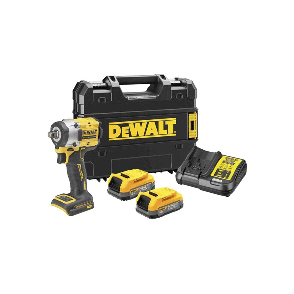Гайковерт DeWALT 18V XR Li-lon PowerStack 2x1.7Ah, безщітковий, 406 Нм, кейс TSTAK (DCF921E2T) - зображення 3