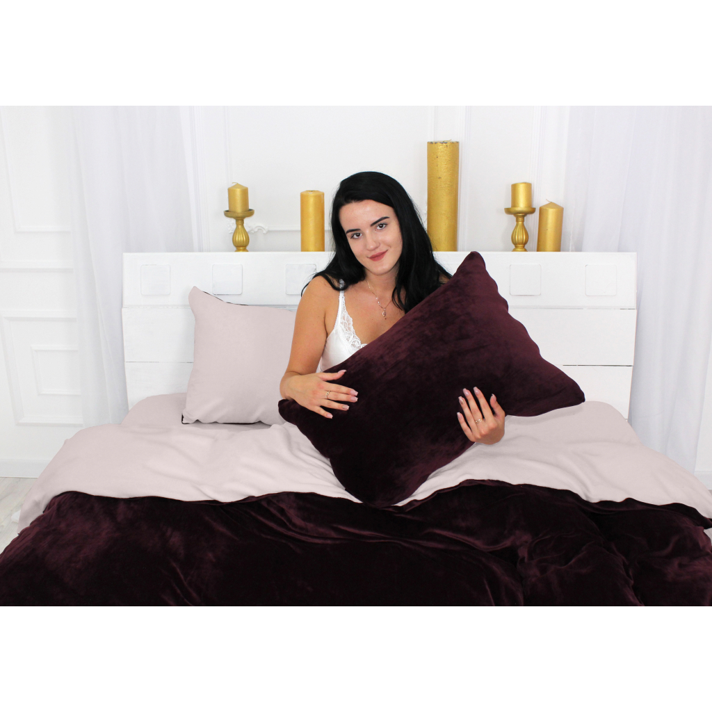 Постільна білизна MirSon Велюр Winter Terry 28-0020 Torenia Двоспальний (2200004016450) - изображение 1