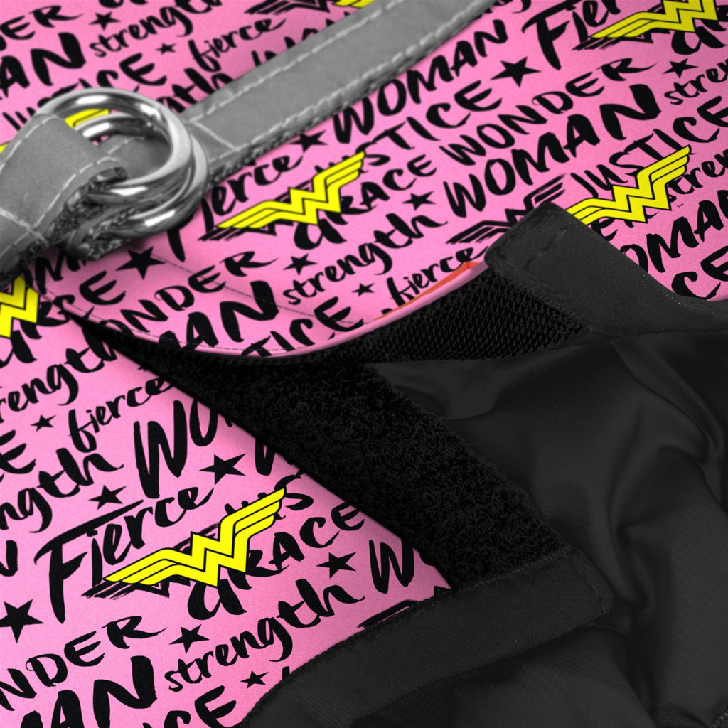 Шлея для собак WAUDOG Clothes з QR паспортом "Диво-жінка в рожевому" XS1 (1001-4010) - зображення 3