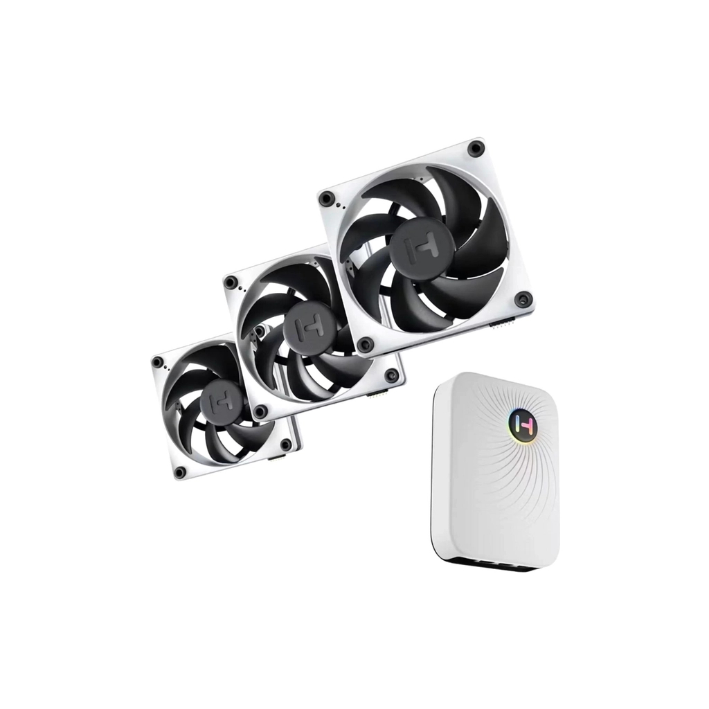 Кулер до корпусу Hyte THICC FP12 FAN 3 PACK (FAN-HYTE-FP12-BW-3NP) - зображення 7