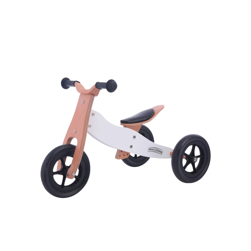 Біговел FreeON Free2Move 2 в 1 коричнево - білий (42868) - зображення 2