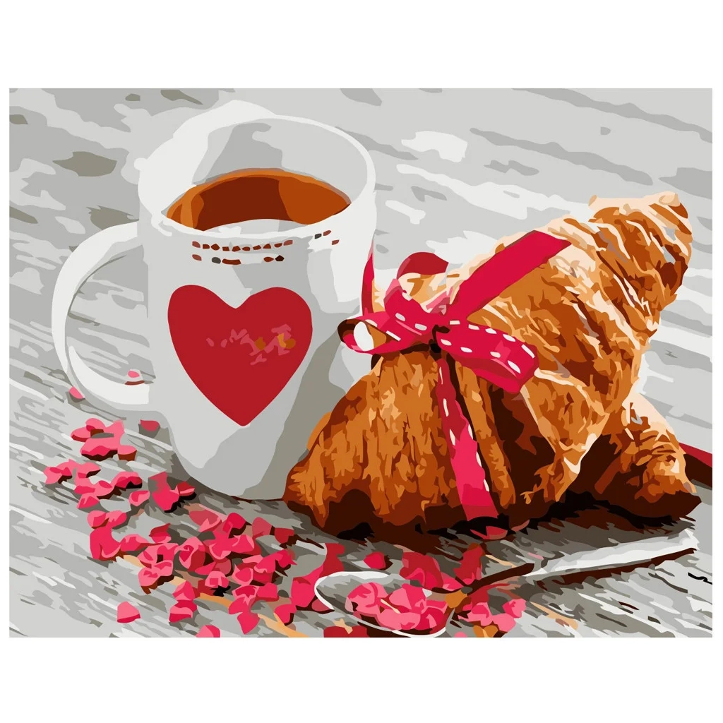 Картина по номерам Strateg Французький сніданок VA-0227 40х50 см (4820220566263) - зображення 1