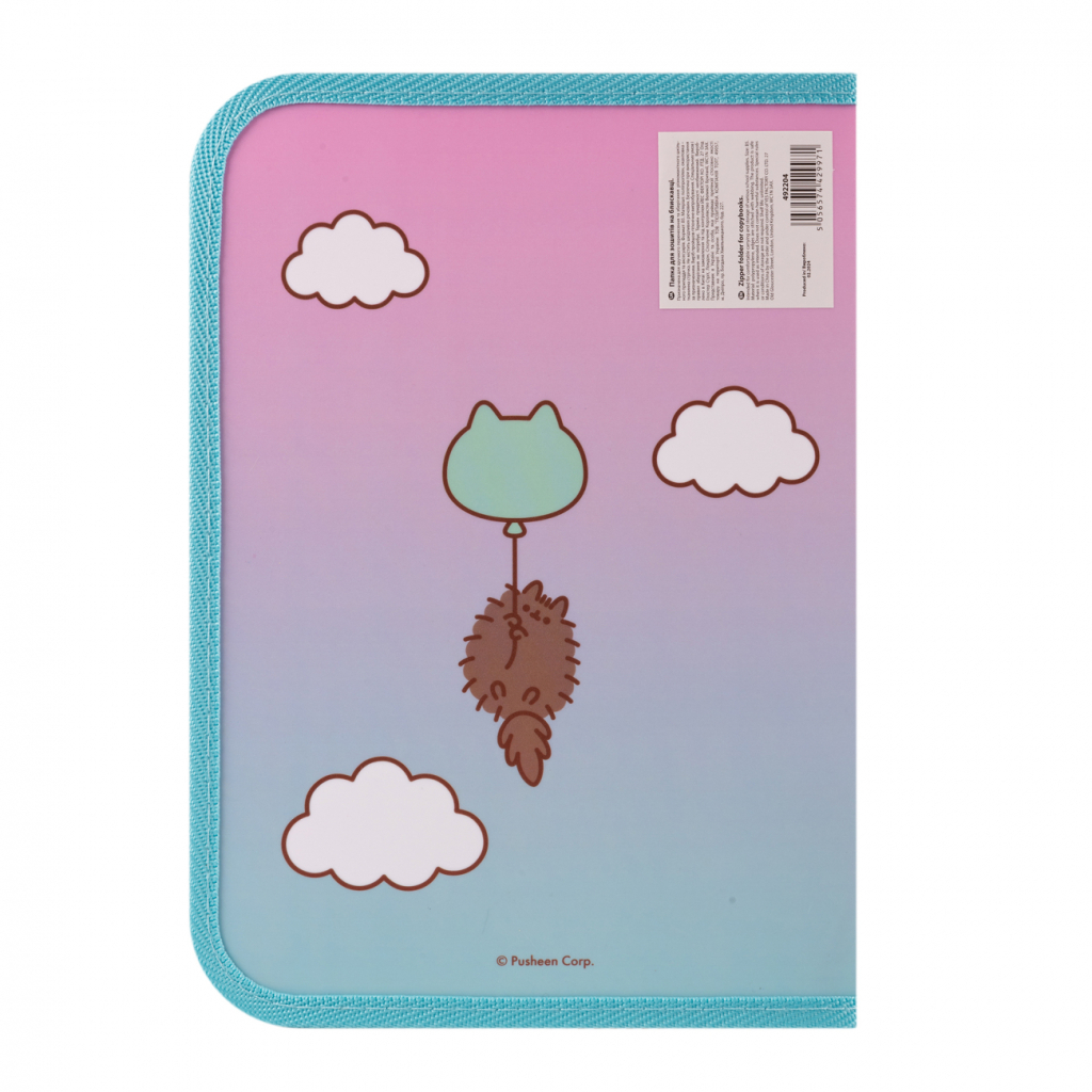 Папка для зошитів Yes пластикова на блискавці Pusheen Stormy В5 (492204) - зображення 4