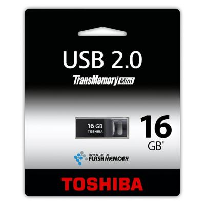 USB флеш накопичувач Toshiba 16GB Suruga Black USB 2.0 (THNU16SIPBLACK(BL5) - зображення 2