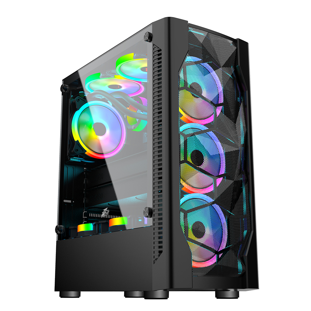 Корпус 1stPlayer D4-4R1-BK - зображення 1