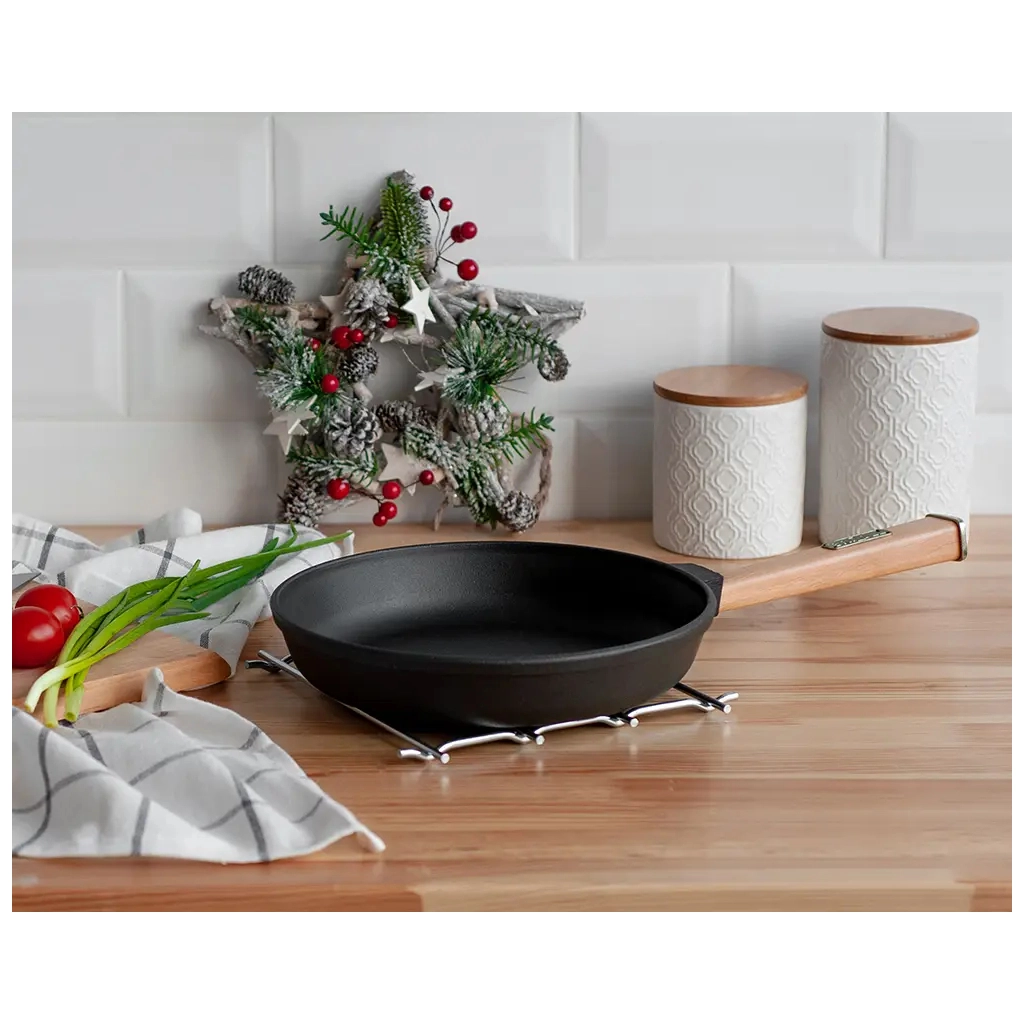 Сковорода Brizoll Optima чавунна з ручкою 240х40 мм (O2440-P) - зображення 9