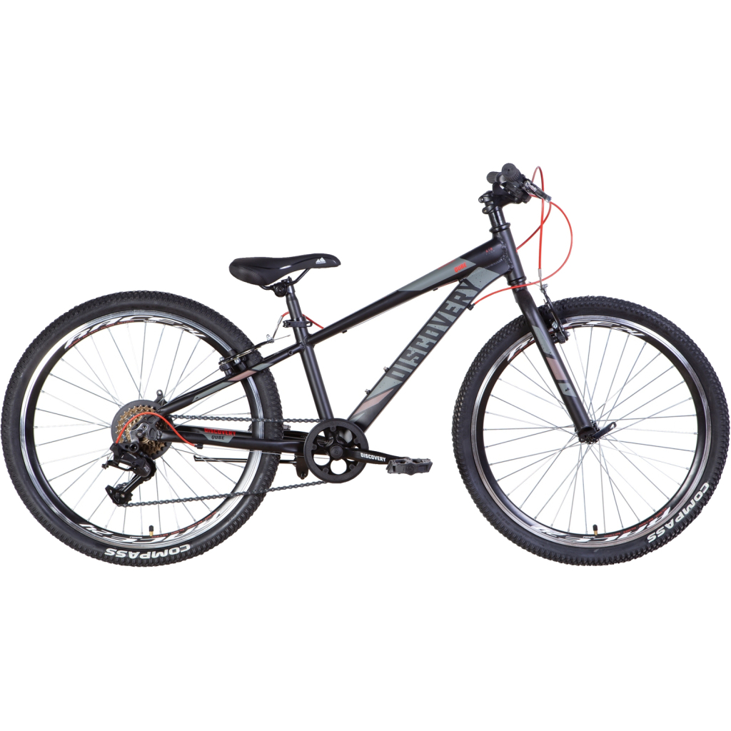 Велосипед Discovery 24" Qube Vbr рама-11,5" 2022 Graphite (OPS-DIS-24-307) - зображення 1