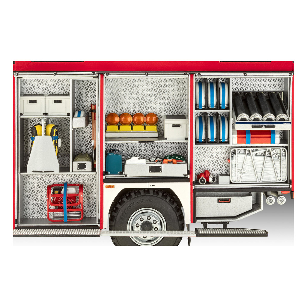 Збірна модель Revell Пожежна машина цистерна TLF 16/25 рівень 5 масштаб 1:24 (RVL-07586) - зображення 5