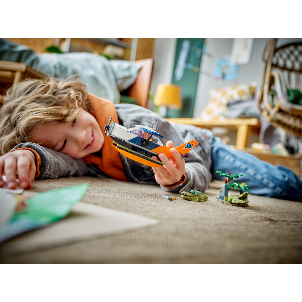 Конструктор LEGO City Водний літак для дослідження джунглів (60425) - зображення 8