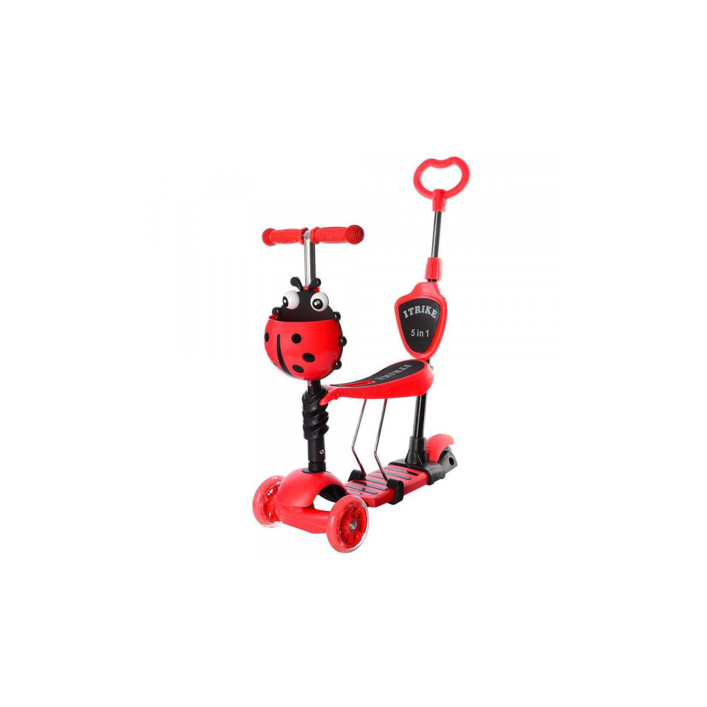 Самокат iTrike Maxi JR 5 в 1 red (JR 3-026-B red) - зображення 1