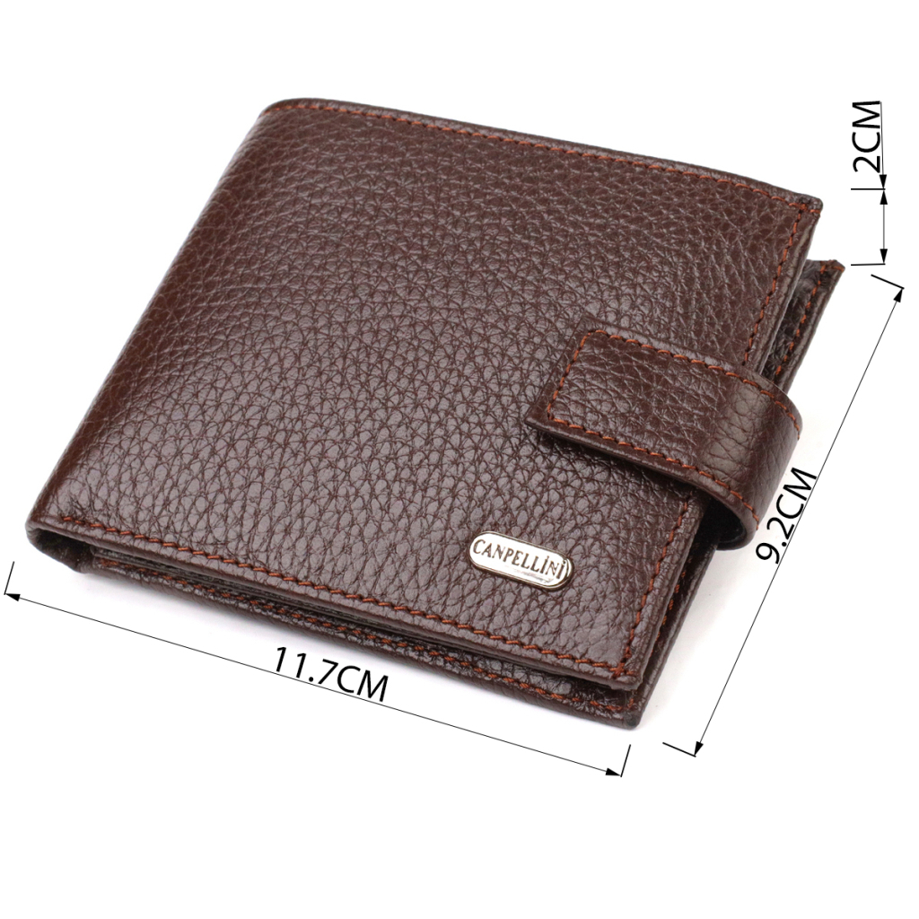 Гаманець Canpellini З натуральної шкіри Коричневий (21891) - зображення 3