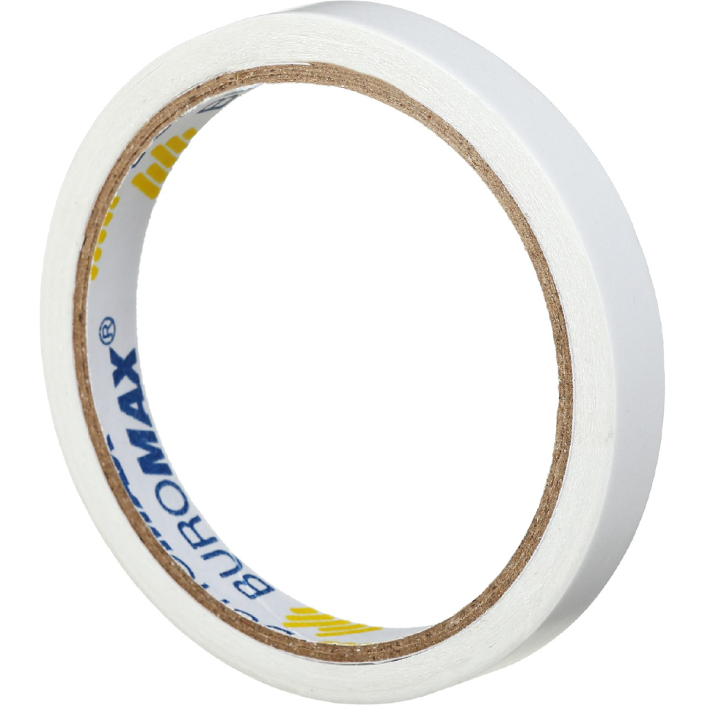 Скотч Buromax двосторонній на тканинній основі 12 мм х 10 м Прозорий (BM.7502) - зображення 1