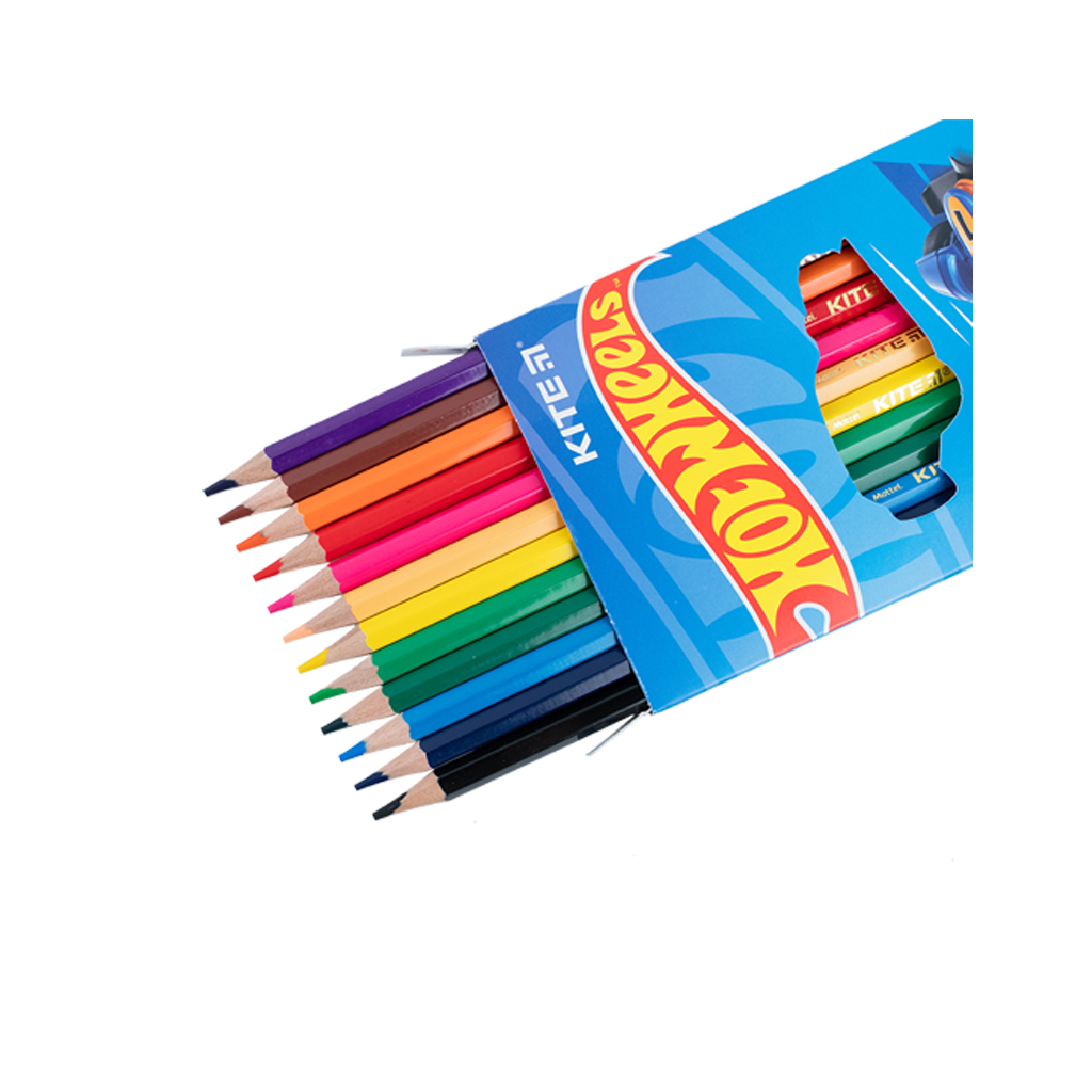 Олівці кольорові Kite Hot Wheels 12 кольорів (HW23-051) - зображення 4