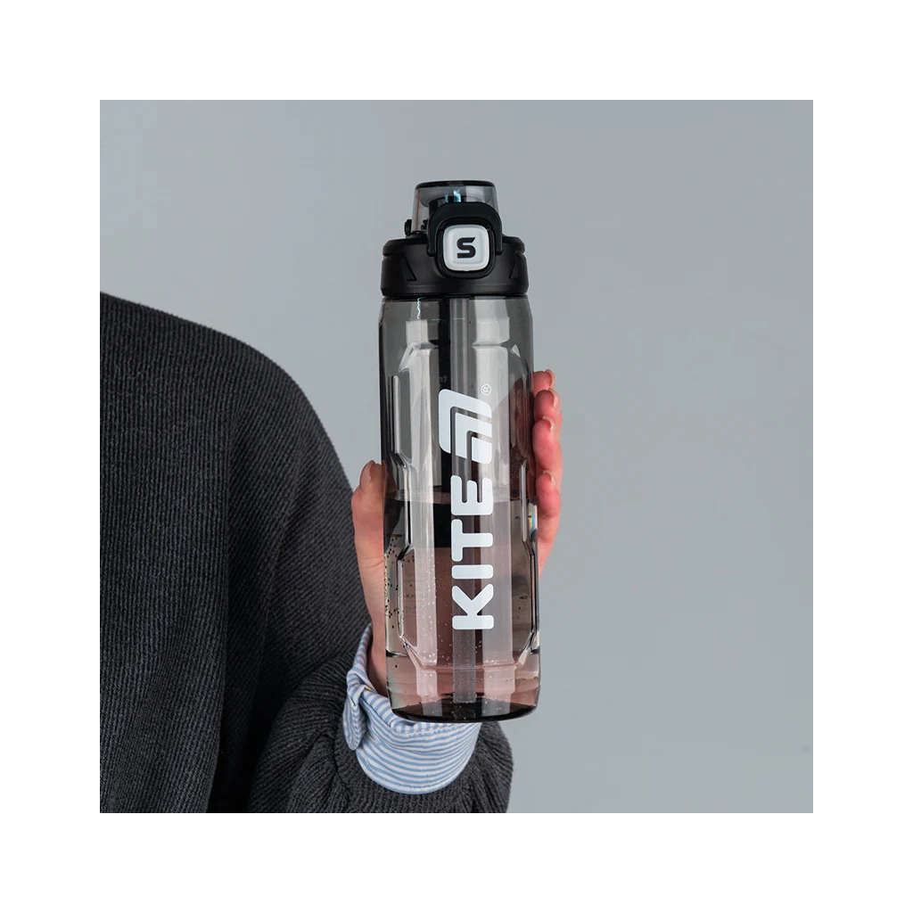 Поїльник-непроливайка Kite 800 мл, чорна (K25-1211-1) - зображення 5