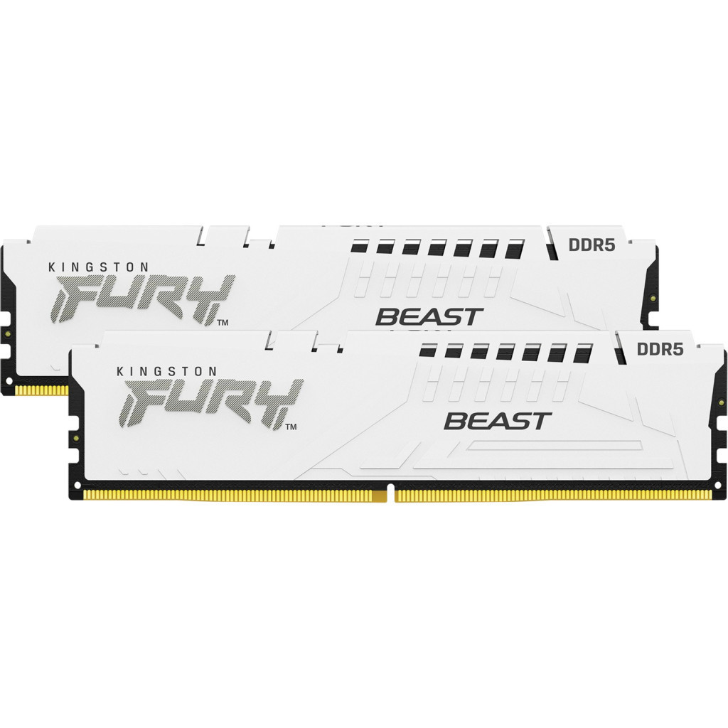 Модуль пам'яті для комп'ютера DDR5 64GB (2x32GB) 6000 MHz Beast White Kingston Fury (ex.HyperX) (KF560C36BWEK2-64) - зображення 4