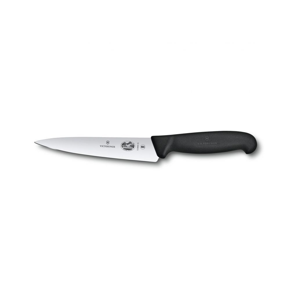 Кухонний ніж Victorinox Fibrox Kitchen 15 см Black (5.2003.15) - зображення 1