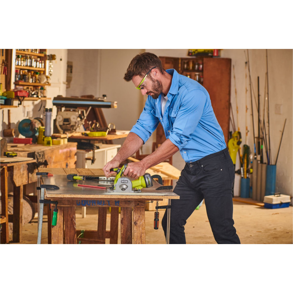 Дискова пила Ryobi R18MMS-0, 18В ONE+, диск 85мм (без АКБ та ЗП) (5133004515) - изображение 7