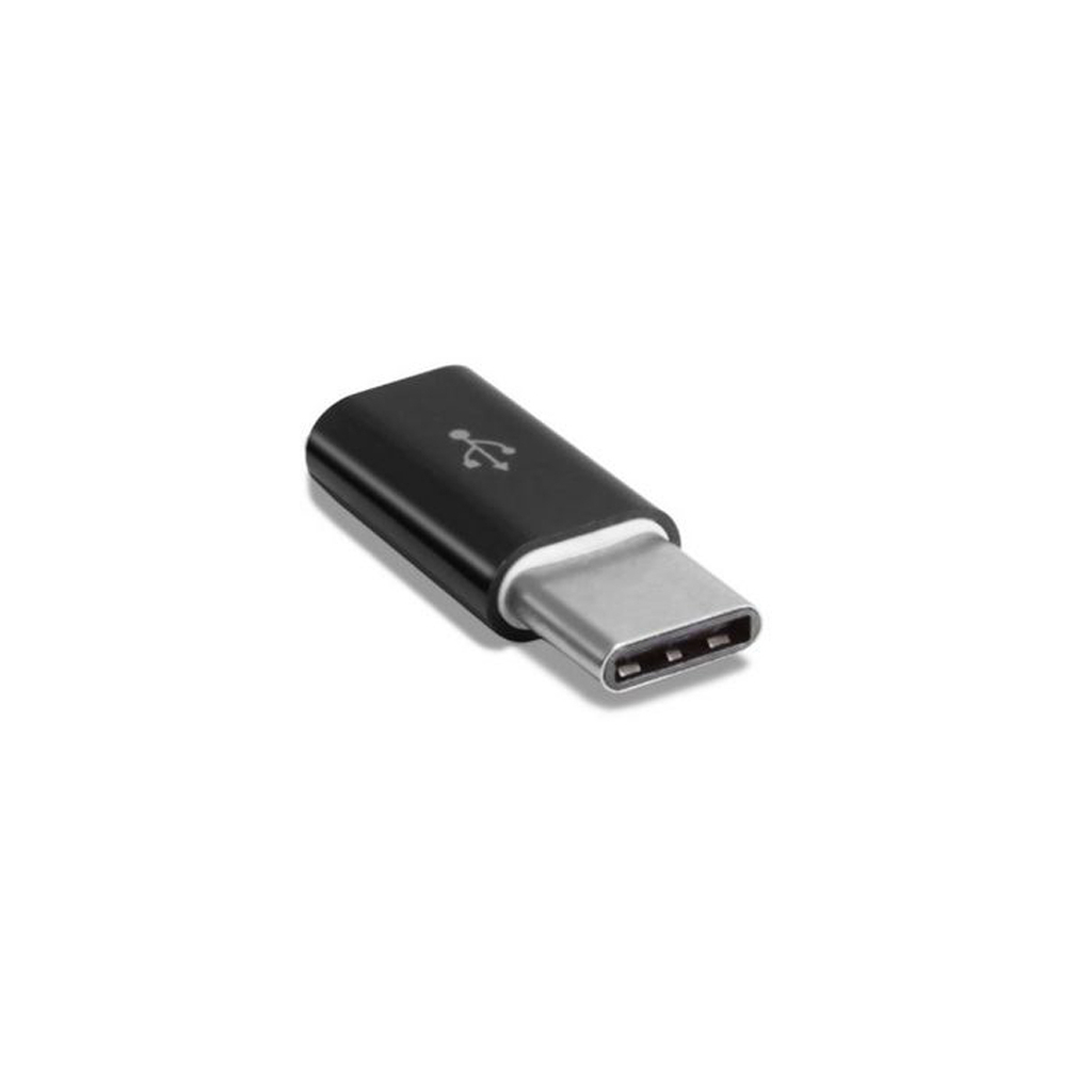 Перехідник Type-C to Micro USB Lapara (LA-Type-C-MicroUSB-adaptor black) - изображение 3