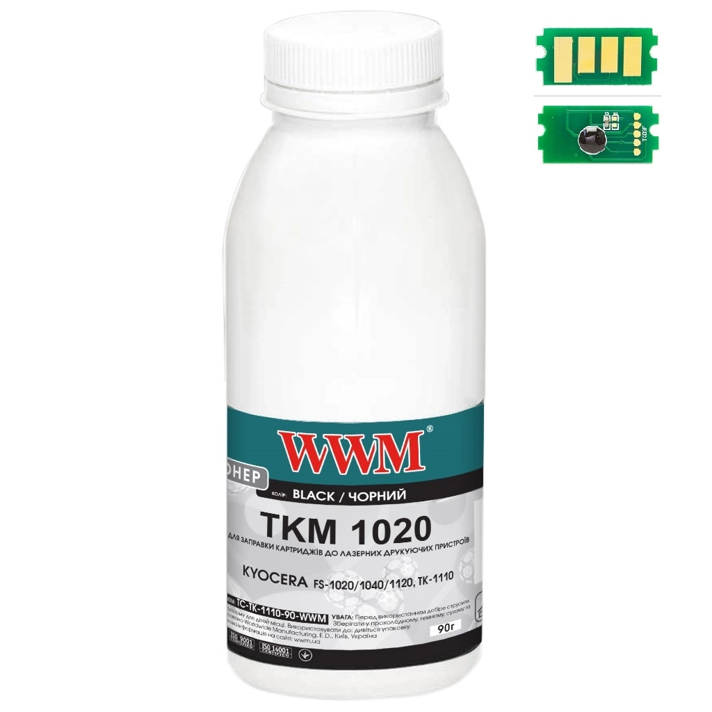Тонер OKI B412/432/MB462, 90г+ chip WWM (TC-B412-90-WWM) - изображение 1
