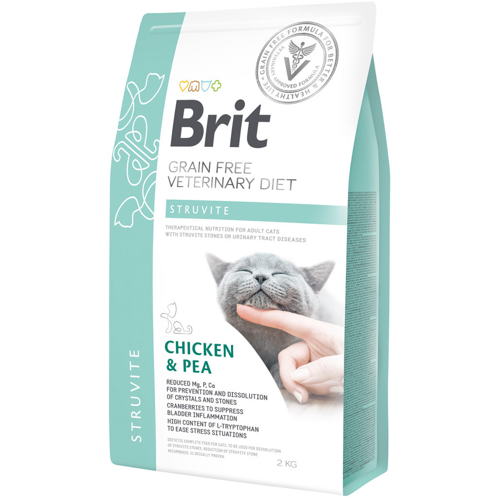 Сухий корм для кішок Brit GF VetDiets Cat Struvite 2 кг (8595602528271) - зображення 1