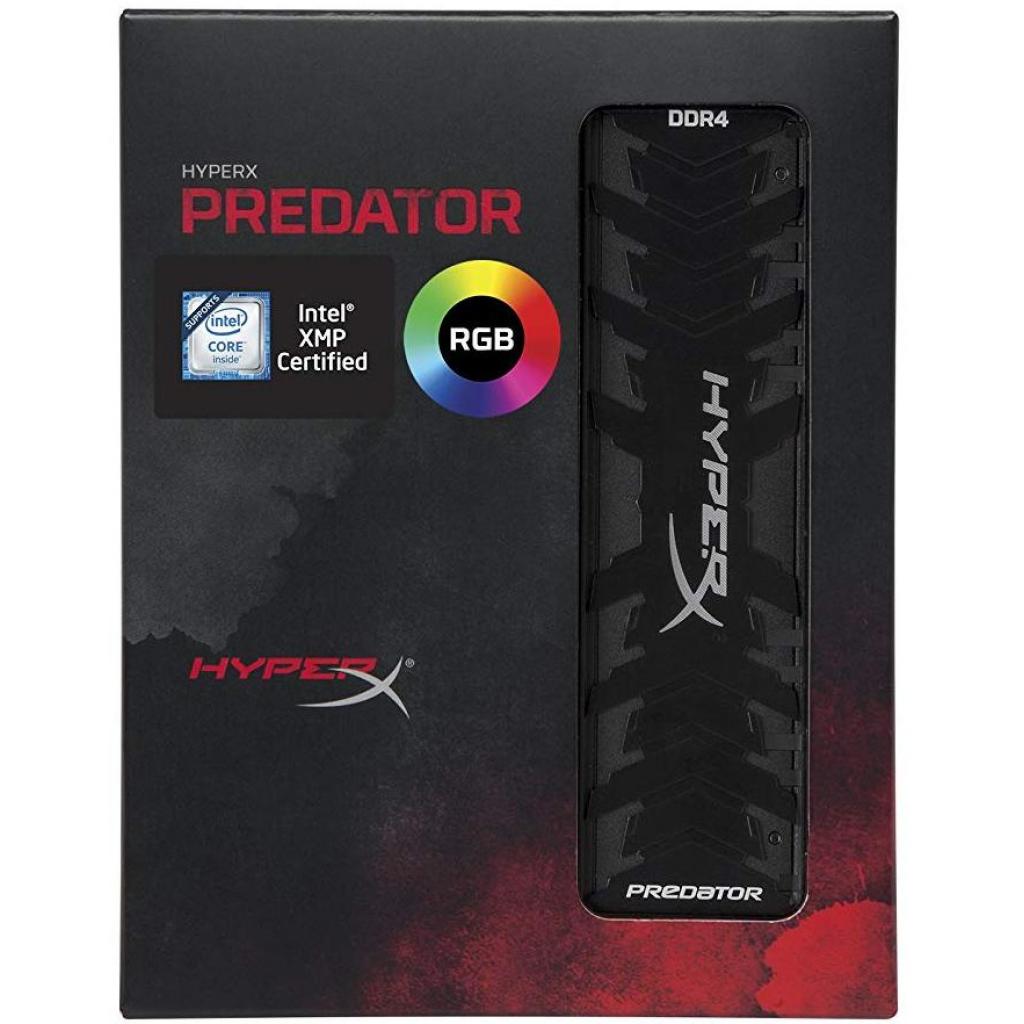 Модуль пам'яті для комп'ютера DDR4 8GB 3000 MHz HyperX Predator RGB Kingston Fury (ex.HyperX) (HX430C15PB3A/8) - зображення 6