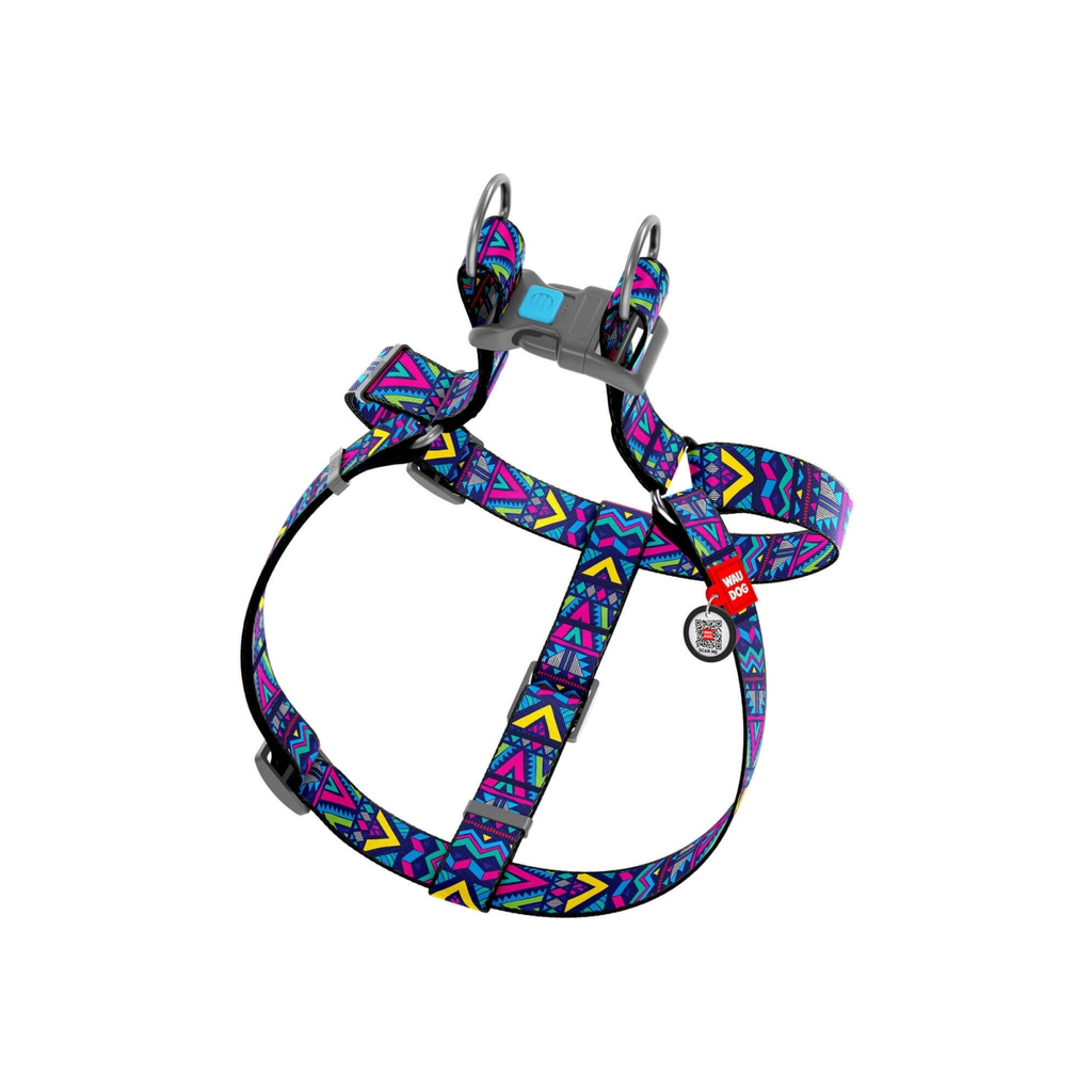 Шлея для собак WAUDOG Nylon з QR паспортом анатомічна "Інді" S (4963) - зображення 2
