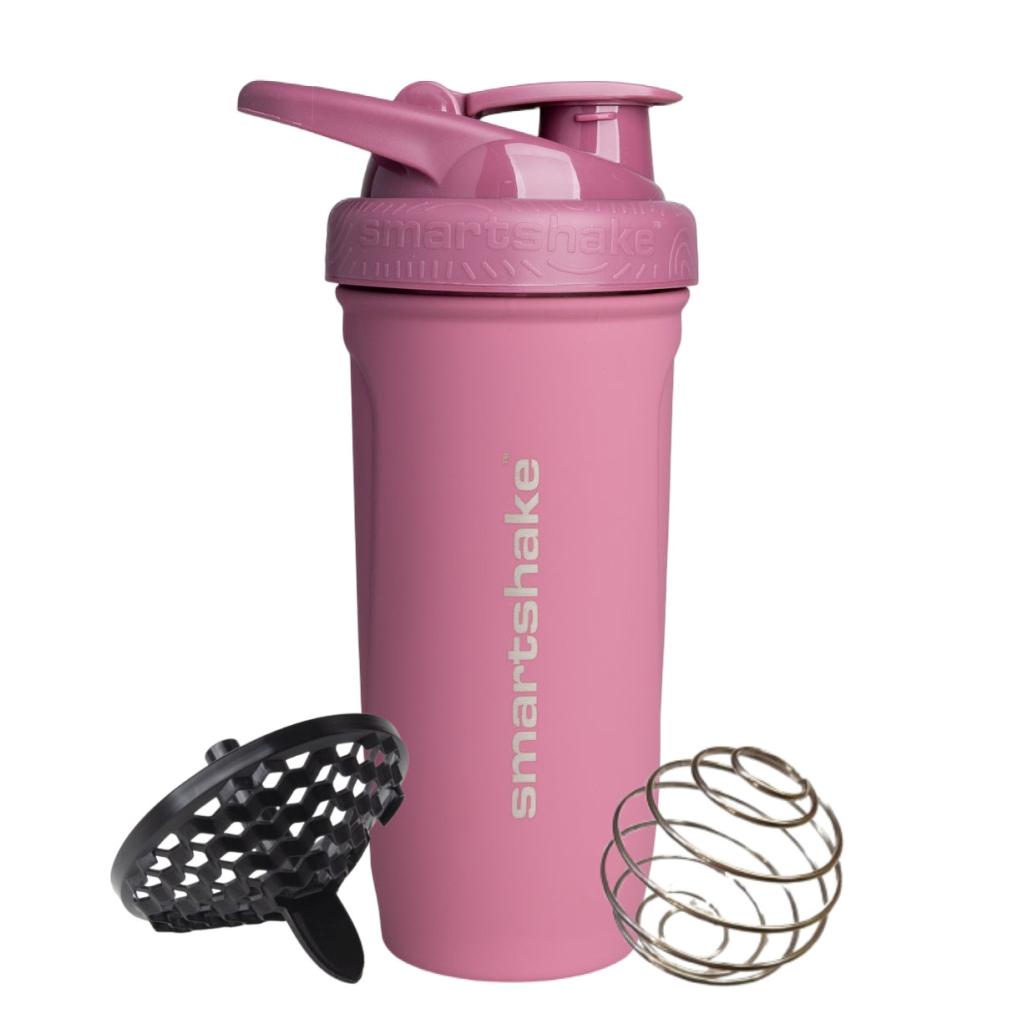 Шейкер спортивний SmartShake Reforce Stainless Steel 30oz/900ml Deep Rose (11153201) - зображення 1