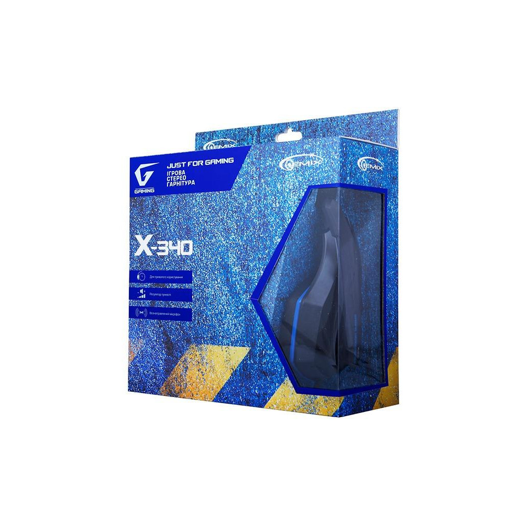 Навушники Gemix X-340 black-blue - зображення 5
