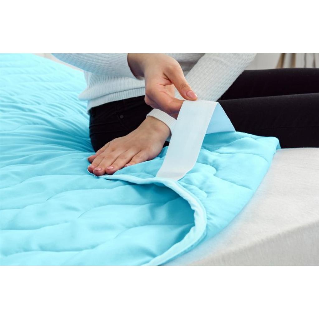 Наматрацник MirSon Eco Light №1713 EcoSilk Air-line на резинці по кутках Blue 140x190 см (2200002888486) - зображення 4