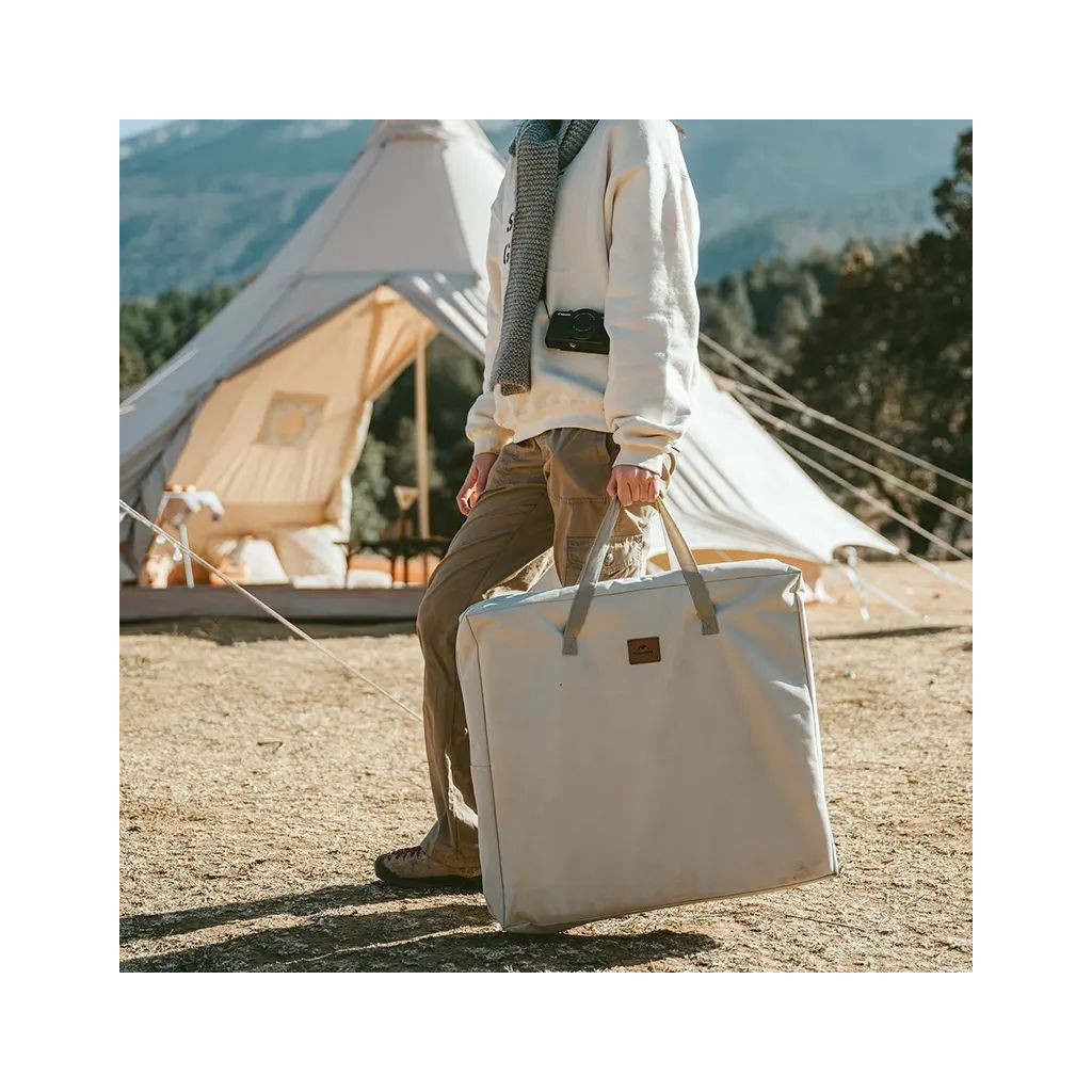 Туристичний стіл Naturehike CNH22JU031 із полицями бежевий (6975641888895) - зображення 3