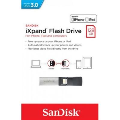 USB флеш накопичувач SanDisk 128GB iXpand USB 3.0/Lightning (SDIX30C-128G-GN6NE) - зображення 6